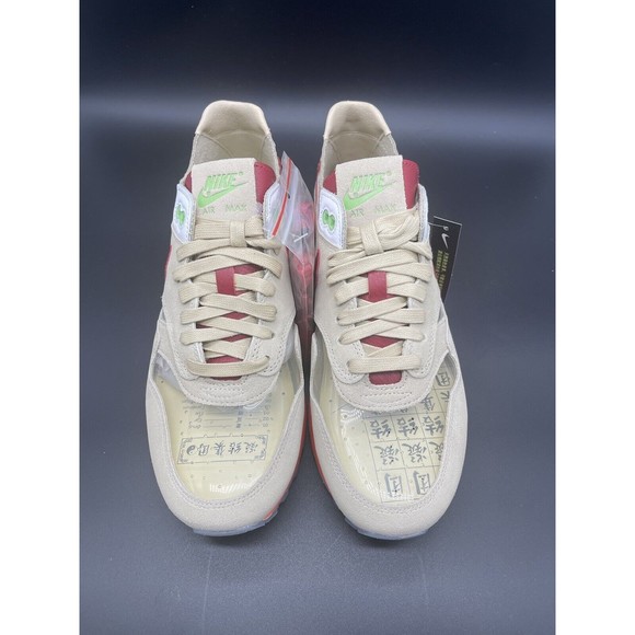 Nike 2021 CLOT x Air Max 1 'Kiss of Death' 2021 Size 8M 9.5W New wBox DD1870-100 - Picture 3 of 10